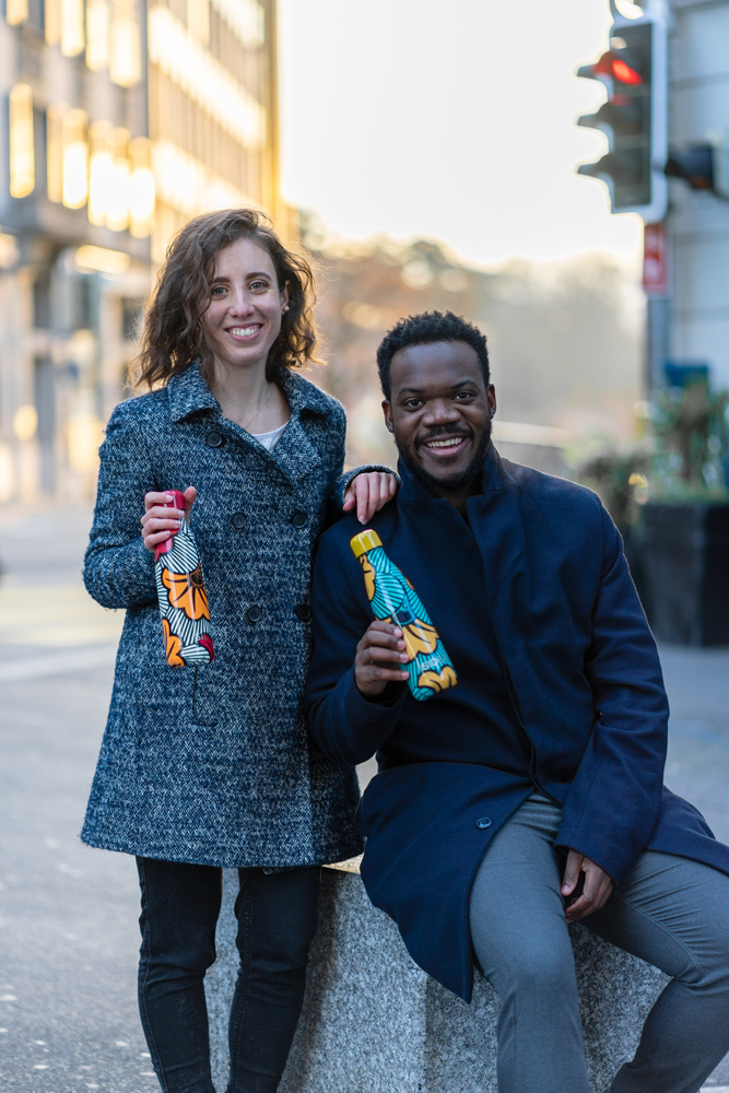 The creators of the SIDER Bottle brand: Magali and Forester